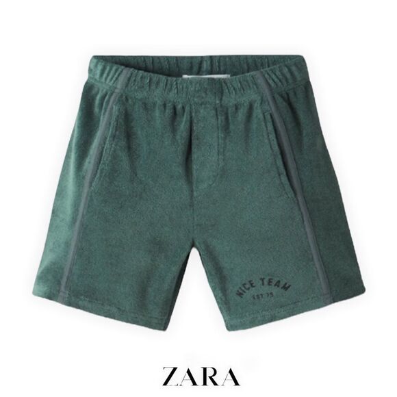 Zara Other - ZARA Kids | Green | TERRYCLOTH SHORT